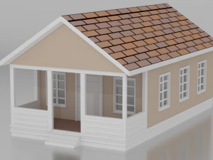 साधारण घर का मॉडल 3D मॉडल