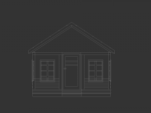 simple house model 3D Model