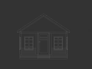 simple house model 3D Model