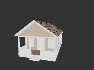 simple house model 3D Model
