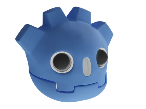 Godot Logo Head 3D Model