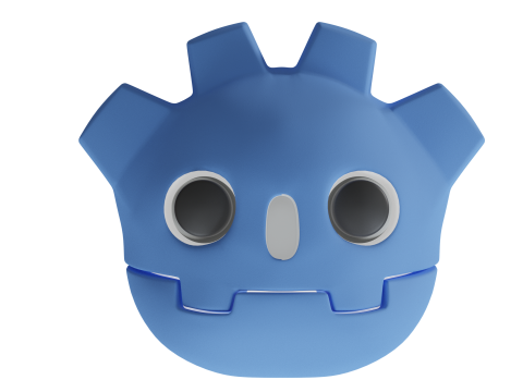 Godot Logo Head Model 3D