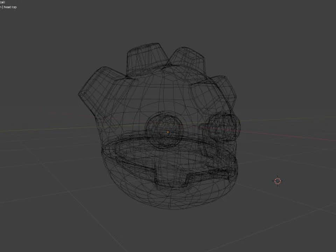 Godot Logo Head 3D Model