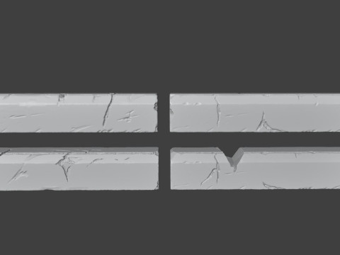 Curbstone sculpts Modello 3D