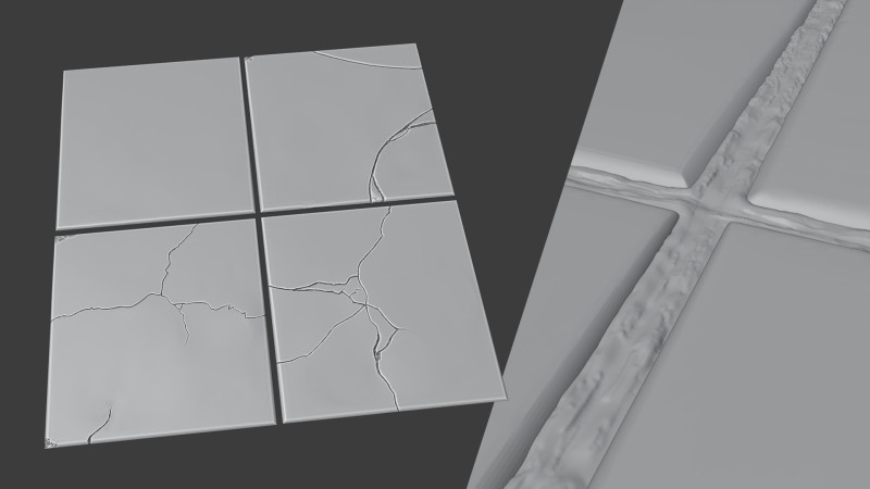 Floor wall tiles sculpts Modelo 3D .c4d .max .obj .3ds .fbx .stl .blend