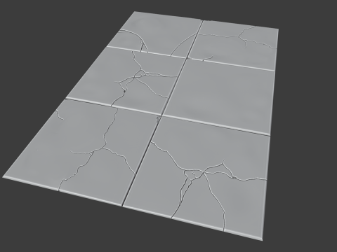 Floor wall tiles sculpts Modelo 3D