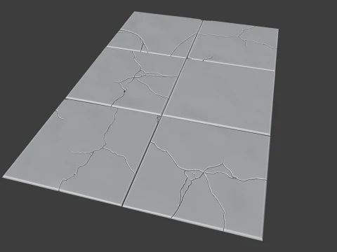 Floor wall tiles sculpts 3D Model
