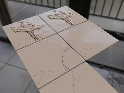 Generador de plantillas de azulejos para salpicaduras de cocina Modelo 3D