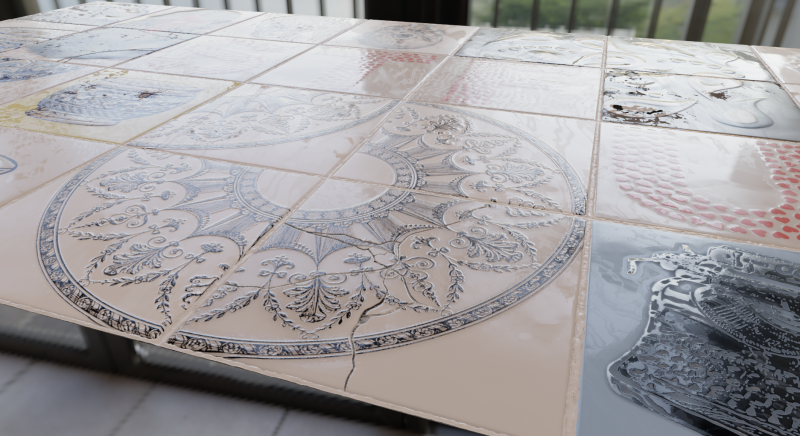 Kitchen backsplash tiles collection pack 1 3D Модель .c4d .max .obj .3ds .fbx .stl .blend 