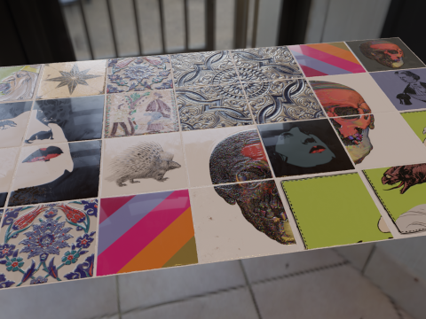 Kitchen backsplash tiles collection pack 3 3D Модель