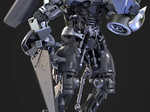 Trasformatore a scorrimento laterale Modello 3D