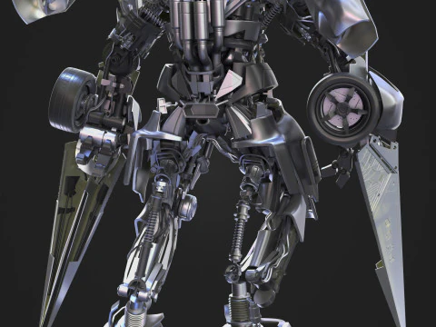 Trasformatore a scorrimento laterale Modello 3D