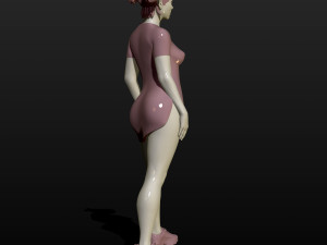 football cheerleader 3d print model 3Dプリントモデル
