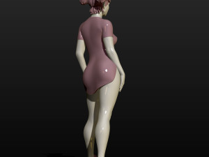 football cheerleader 3d print model 3Dプリントモデル
