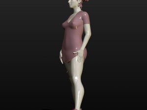 football cheerleader 3d print model 3Dプリントモデル