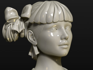 football cheerleader 3d print model 3Dプリントモデル