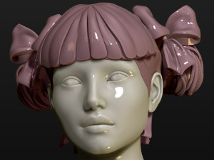 football cheerleader 3d print model 3Dプリントモデル