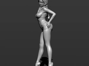 of a woman in shorts free 3d print model 3D Print Model