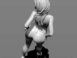 of a woman in shorts free 3d print model 3D 프린트 모델