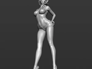 of a woman in shorts free 3d print model 3D Print Model