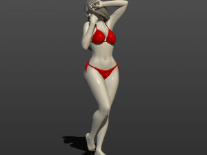 model of a girl in a bikini 3d print model 3D Print Model
