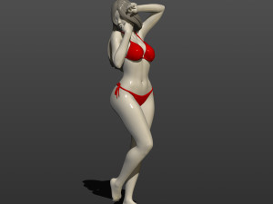 model of a girl in a bikini 3d print model 3D Print Model