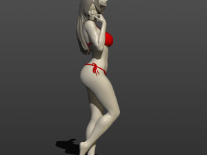 model of a girl in a bikini 3d print model 3D Print Model