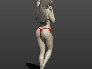 model of a girl in a bikini 3d print model 3D Print Model