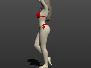 model of a girl in a bikini 3d print model 3D Print Model