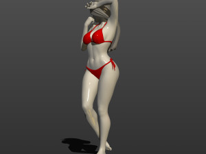 model of a girl in a bikini 3d print model 3D Print Model