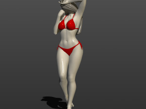 model of a girl in a bikini 3d print model 3D Print Model