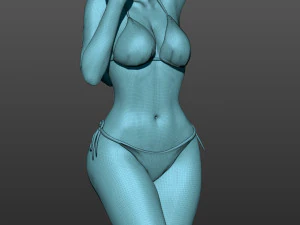 model of a girl in a bikini 3d print model 3D Print Model