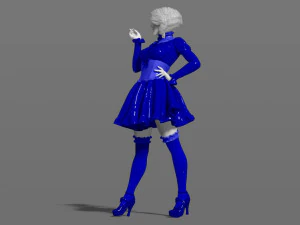woman in a dress 3d print model 3D Print Model
