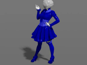 woman in a dress 3d print model 3D Print Model