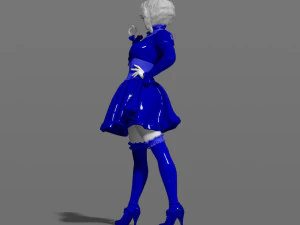 woman in a dress 3d print model 3D Print Model
