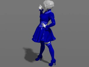 woman in a dress 3d print model 3D Print Model