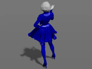 woman in a dress 3d print model 3D Print Model