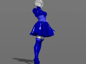 woman in a dress 3d print model 3D Print Model