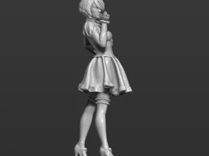 woman in a dress 3d print model 3D Print Model