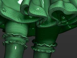 woman in a dress 3d print model 3D 打印模型