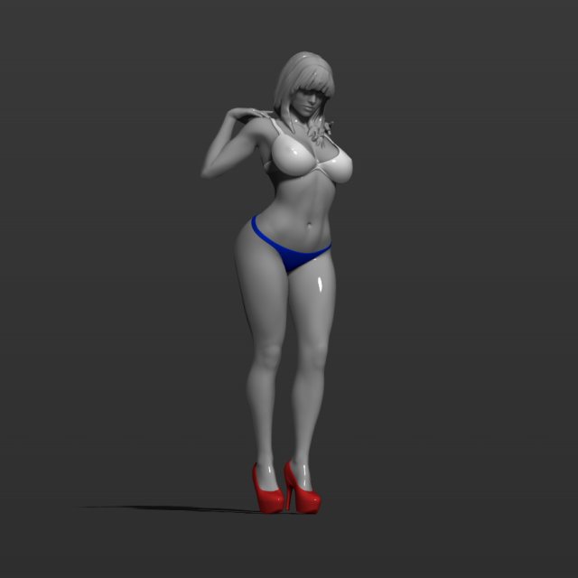 russian girl 3d print model Modelo de Impressão 3D .c4d .max .obj .3ds .fbx .stl .blend