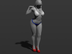 russian girl 3d print model Modelo de Impressão 3D
