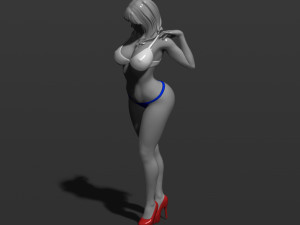 russian girl 3d print model Modelo de Impressão 3D