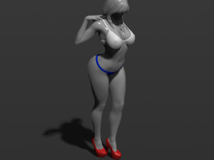 russian girl 3d print model Modelo de Impressão 3D