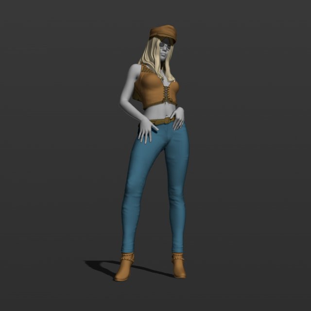 american woman 3d print model 3D Print Model .c4d .max .obj .3ds .fbx .stl .blend 