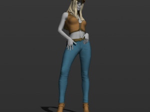 american woman 3d print model 3D Baskı Modeli