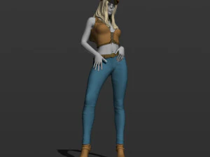 美国女人 3D 打印模型 3D 打印模型