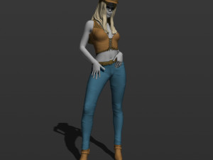 american woman 3d print model 3D Print Model