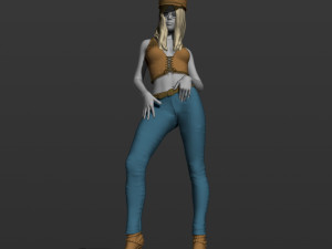 american woman 3d print model 3D Print Model