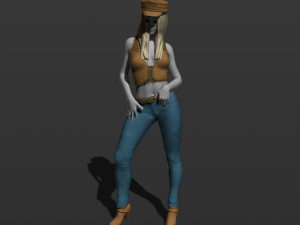 american woman 3d print model 3D Print Model